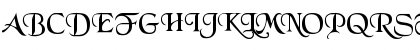 Download BlackChancery Regular Font Uppercase Preview