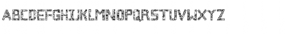 Download Broken Cyborg Outline Regular Font Uppercase Preview