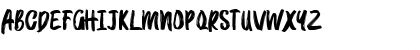 Download BRUSHMOSH! Demo Regular Font Uppercase Preview