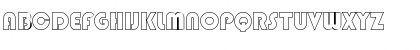 Download Byron Hollow Regular Font Uppercase Preview