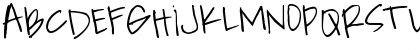 Download ChickenScratch Regular Font Uppercase Preview