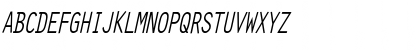 Download Clean-Condensed Italic Font Uppercase Preview