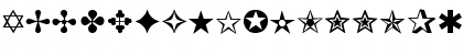 Download dingbats-Thin Regular Font Uppercase Preview