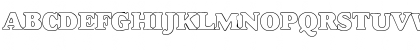 Download Dover Hvy Hollow Regular Font Uppercase Preview