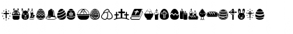 Download Easter Icons Regular Font Uppercase Preview