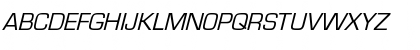 Download EurostileObl-Normal Regular Font Uppercase Preview