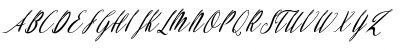 Download Evelyne Script Regular Font Uppercase Preview