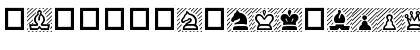 Download ChessPiece Regular Font Uppercase Preview