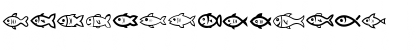 Download Fishes Regular Font Uppercase Preview