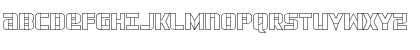 Download Force Commander Outline Regular Font Uppercase Preview