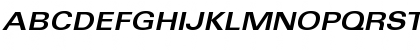 Download Fox Extended-Oblique Regular Regular Font Uppercase Preview