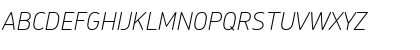 Download ChevinThinItalic Regular Font Uppercase Preview