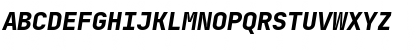 Download JetBrains Mono ExtraBold Italic Font Uppercase Preview