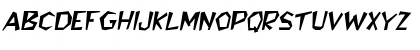 Download Jitter-Expanded Italic Font Uppercase Preview