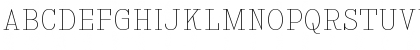 Download Kingsbridge UltraLight Font Uppercase Preview