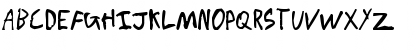 Download Chicken Scratch Regular Font Uppercase Preview