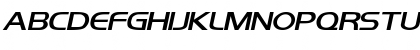 Download Orbit-Extended Bold Italic Font Uppercase Preview