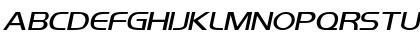 Download Orbit-Extended Italic Font Uppercase Preview