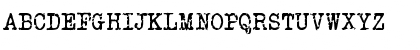 Download Veteran Typewriter Regular Font Uppercase Preview