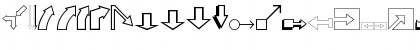 Download Pointers outline Regular Font Uppercase Preview