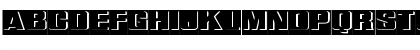 Download ReliefInReverse Ex Regular Font Uppercase Preview
