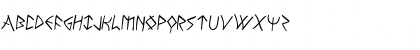 Download Rune Slasher Rotated 2 Regular Font Uppercase Preview