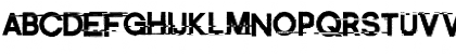 Download Distort Me Regular Font Uppercase Preview