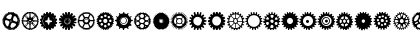 Download Gears Icons Regular Font Uppercase Preview