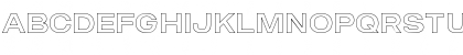 Download MADE Outer Sans Outline Regular Font Uppercase Preview