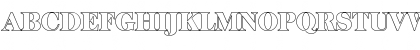 Download ChrisBeckerOutline-Black Regular Font Uppercase Preview