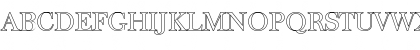 Download ChrisBeckerOutline-Light Regular Font Uppercase Preview
