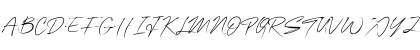 Download OneSignature Regular Font Uppercase Preview