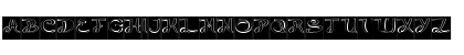 Download PRIMITIVE HEART-Hollow-Inverse Regular Font Uppercase Preview