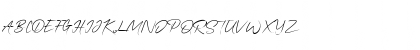 Download QonitaSignature Regular Font Uppercase Preview
