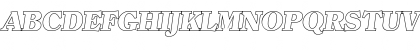 Download ChristianBeckerOutline-Heavy Italic Font Uppercase Preview