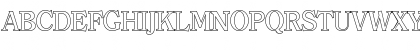 Download ChristianBeckerOutline-Medium Regular Font Uppercase Preview