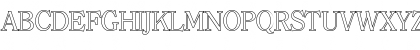 Download ChristianBeckerOutline Regular Font Uppercase Preview