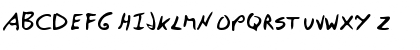 Download VincentsHand Regular Font Uppercase Preview