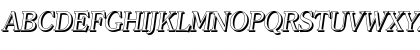 Download ChristianBeckerShadow Italic Font Uppercase Preview