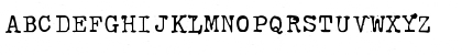 Download Typewriter Rustic RNH Regular Font Uppercase Preview