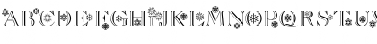 Download Christmas Flakes Regular Font Uppercase Preview