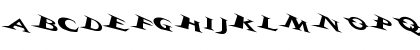 Download VTCBelialsBladeTricked Regular Font Uppercase Preview