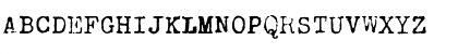 Download VTypewriter Regular Font Uppercase Preview