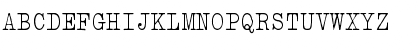 Download VTypewriter Regular Font Uppercase Preview