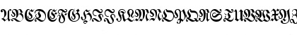 Download Walbaum-Fraktur Regular Font Uppercase Preview