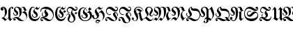 Download Walbaum-Fraktur Regular Font Uppercase Preview