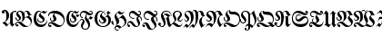 Download WalbaumFraktur Regular Font Uppercase Preview