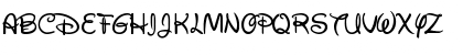 Download Walt Disney Script v4.1 Regular Font Uppercase Preview