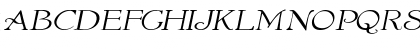 Download WaltersExtended Italic Font Uppercase Preview