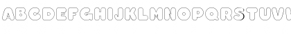 Download ChubbyOutline Regular Font Uppercase Preview